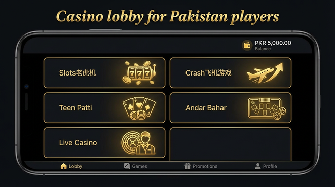 Lobby view of a777 for Pakistan users - 4